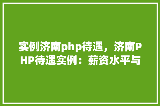实例济南php待遇，济南PHP待遇实例：薪资水平与职位对比分析