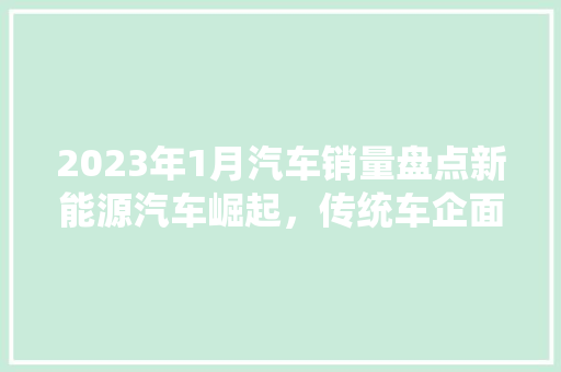 2023年1月汽车销量盘点新能源汽车崛起，传统车企面临挑战
