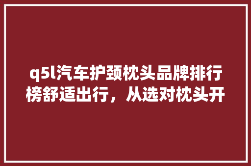 q5l汽车护颈枕头品牌排行榜舒适出行，从选对枕头开始  第1张
