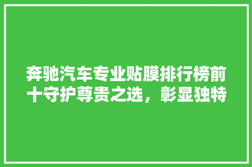 奔驰汽车专业贴膜排行榜前十守护尊贵之选，彰显独特品味  第1张